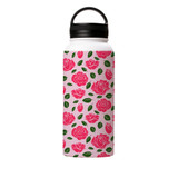 Rose Pattern Water Bottle By Artists Collection