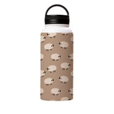 Sheep Pattern Water Bottle By Artists Collection