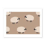 Sheep Pattern Art Print By Artists Collection