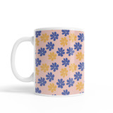 Simple Flower Pattern Coffee Mug By Artists Collection