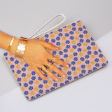 Simple Flower Pattern Clutch Bag By Artists Collection