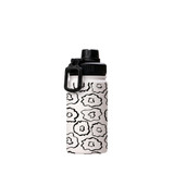 Simple White Flowers Pattern Water Bottle By Artists Collection