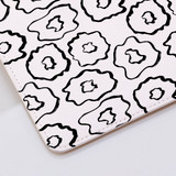 Simple White Flowers Pattern Clutch Bag By Artists Collection