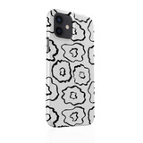 Simple White Flowers Pattern iPhone Snap Case By Artists Collection