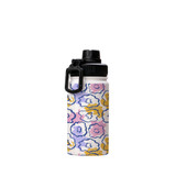 Simple Flower Light Pattern Water Bottle By Artists Collection