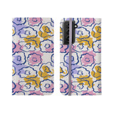 Simple Flower Light Pattern Samsung Folio Case By Artists Collection