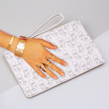 Simple Line  Pattern Clutch Bag By Artists Collection