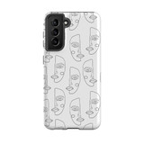 Simple Line  Pattern Samsung Tough Case By Artists Collection