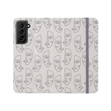 Simple Line  Pattern Samsung Folio Case By Artists Collection