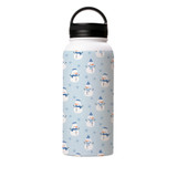 Snowman Pattern Water Bottle By Artists Collection