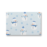 Snowman Pattern Canvas Print By Artists Collection