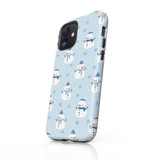 Snowman Pattern iPhone Tough Case By Artists Collection