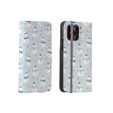 Snowman Pattern iPhone Folio Case By Artists Collection