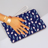 Spring Tulip Pattern Clutch Bag By Artists Collection