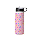 Sprinkles Pattern Water Bottle By Artists Collection
