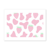 Strawberry Cow Pattern Art Print By Artists Collection