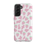 Strawberry Cow Pattern Samsung Tough Case By Artists Collection