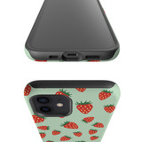 Strawberry Pattern iPhone Tough Case By Artists Collection