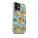Sun And Cloud Pattern iPhone Tough Case By Artists Collection
