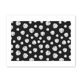 Tumbling Dice Pattern Art Print By Artists Collection