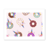 Unicorn Donuts Art Print By Artists Collection