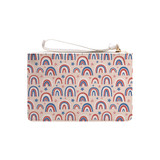 Usa Rainbows Pattern Clutch Bag By Artists Collection