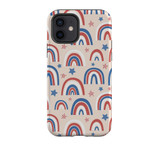 Usa Rainbows Pattern iPhone Tough Case By Artists Collection