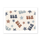 Usa Pattern Art Print By Artists Collection