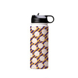 Vector Basketball Pattern Water Bottle By Artists Collection