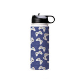Video Game Pattern Water Bottle By Artists Collection