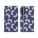 Video Game Pattern Samsung Folio Case By Artists Collection