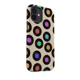 Vinyl Records Pattern iPhone Tough Case By Artists Collection