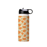 Winter Cherry Pattern Water Bottle By Artists Collection