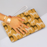 Zebra Pattern Clutch Bag By Artists Collection