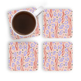 Abstract Animal Skin Pattern Coaster Set By Artists Collection