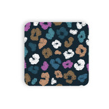 Abstract Cheetah Skin Pattern Coaster Set By Artists Collection