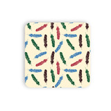 Abstract Feather Pattern Coaster Set By Artists Collection