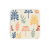 Abstract Flowers Pattern Coaster Set By Artists Collection