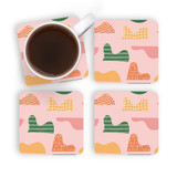 Abstract Forms Pattern Coaster Set By Artists Collection