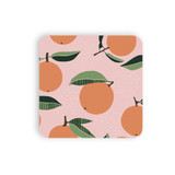 Abstract Orange Pattern Coaster Set By Artists Collection