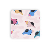 Abstract Shells Pattern Coaster Set By Artists Collection