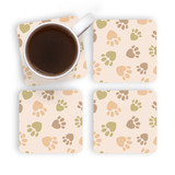 Animnal Love Pattern Coaster Set By Artists Collection