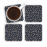 Chess Pieces Pattern Coaster Set By Artists Collection