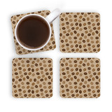 Coffee Beans Pattern Coaster Set By Artists Collection