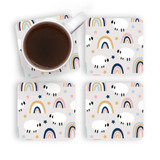 Counting Sheep Pattern Coaster Set By Artists Collection