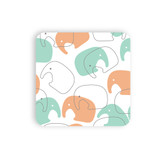 Elephant Pattern Coaster Set By Artists Collection