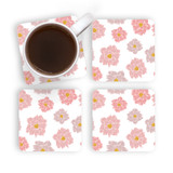 Flower Pattern Coaster Set By Artists Collection