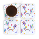 Magical Unicorn Pattern Coaster Set By Artists Collection