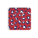 Patriotic Leopard Skin Pattern Coaster Set By Artists Collection