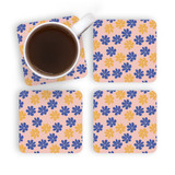 Simple Flower Pattern Coaster Set By Artists Collection